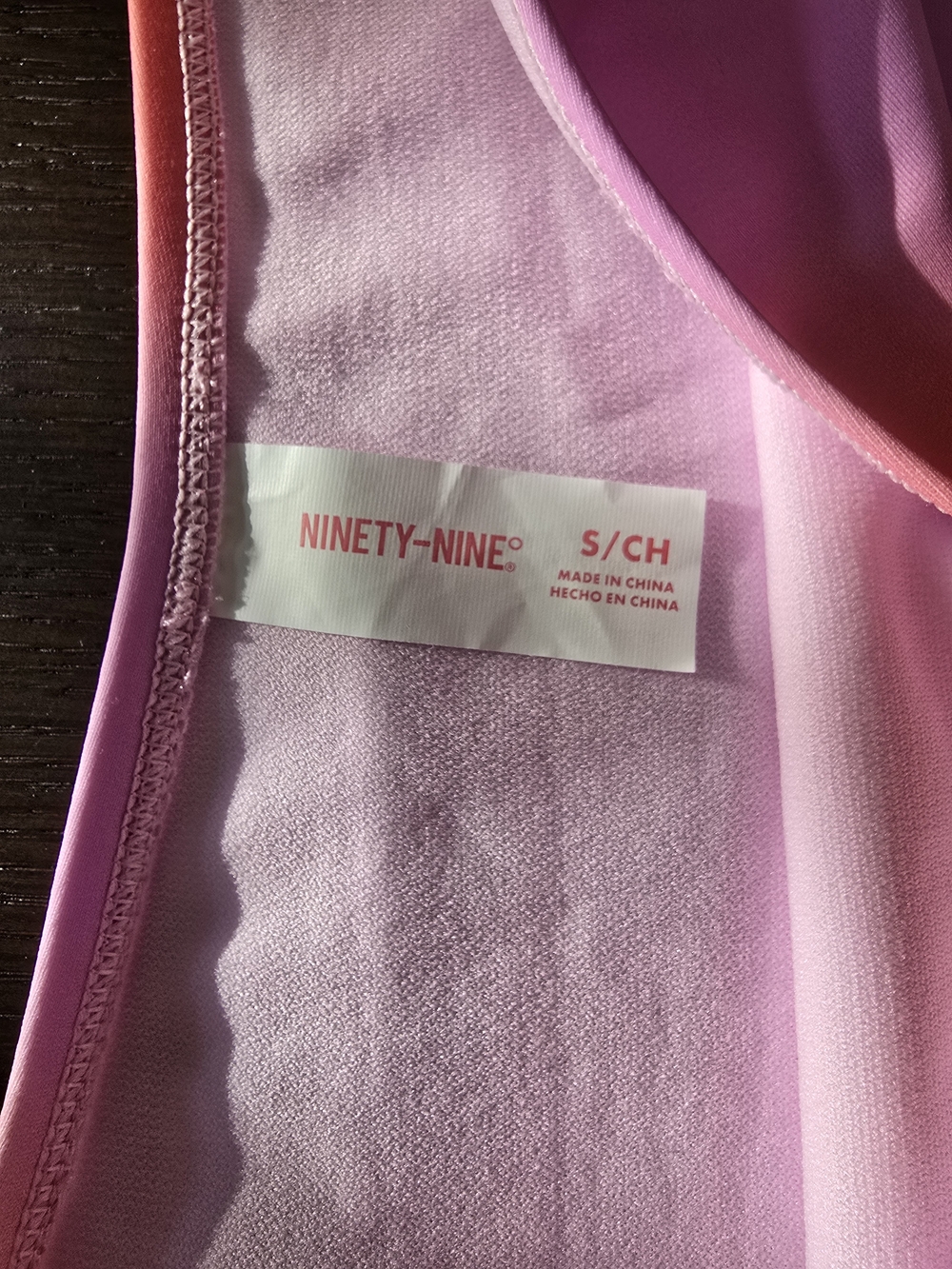 High-Waist Gradient Bikini Bottoms — Pink and Orange - Picture 2 of 3